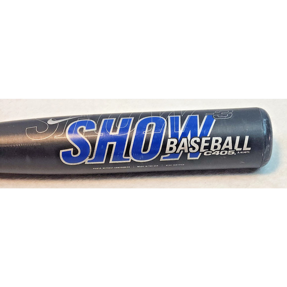 Nike SHOW C405 Black & Blue Baseball Bat 32” 29oz -3 USA Made